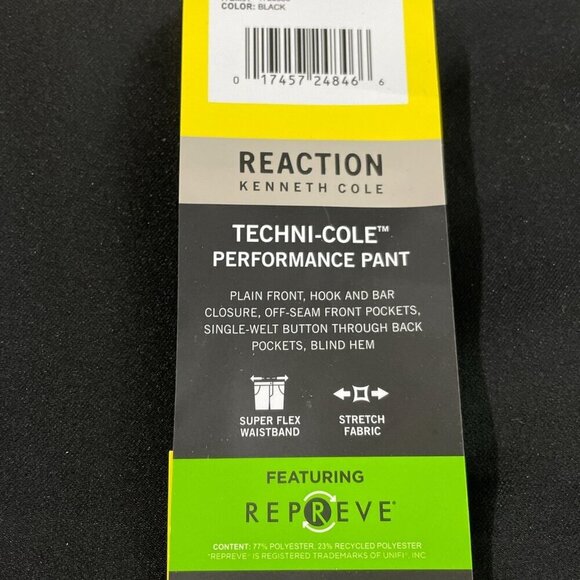 NEW Kenneth Cole Men's 32x30 Reaction Techni-Cole Performance Pant Slim H1344 - Picture 5 of 8